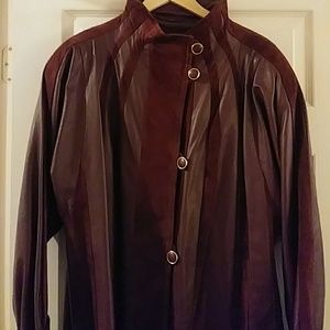 Plus Size Leather Jacket.